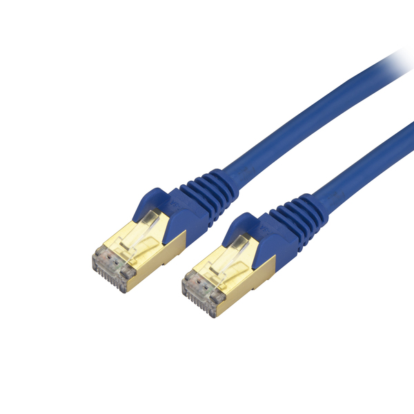 Startech.Com 3ft Cat 6a Blue Shielded STP Snagless 10Gb Ethernet Cable C6ASPAT3BL